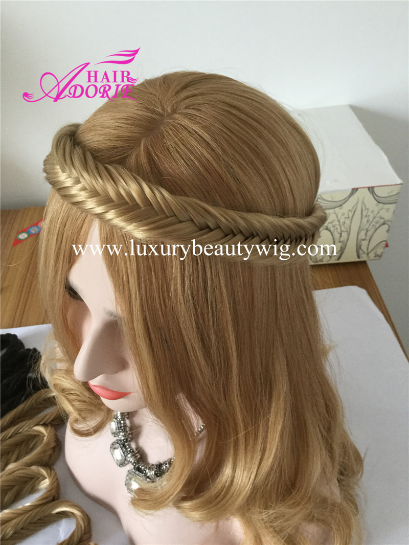 Blonde synthetic braid hair accessories