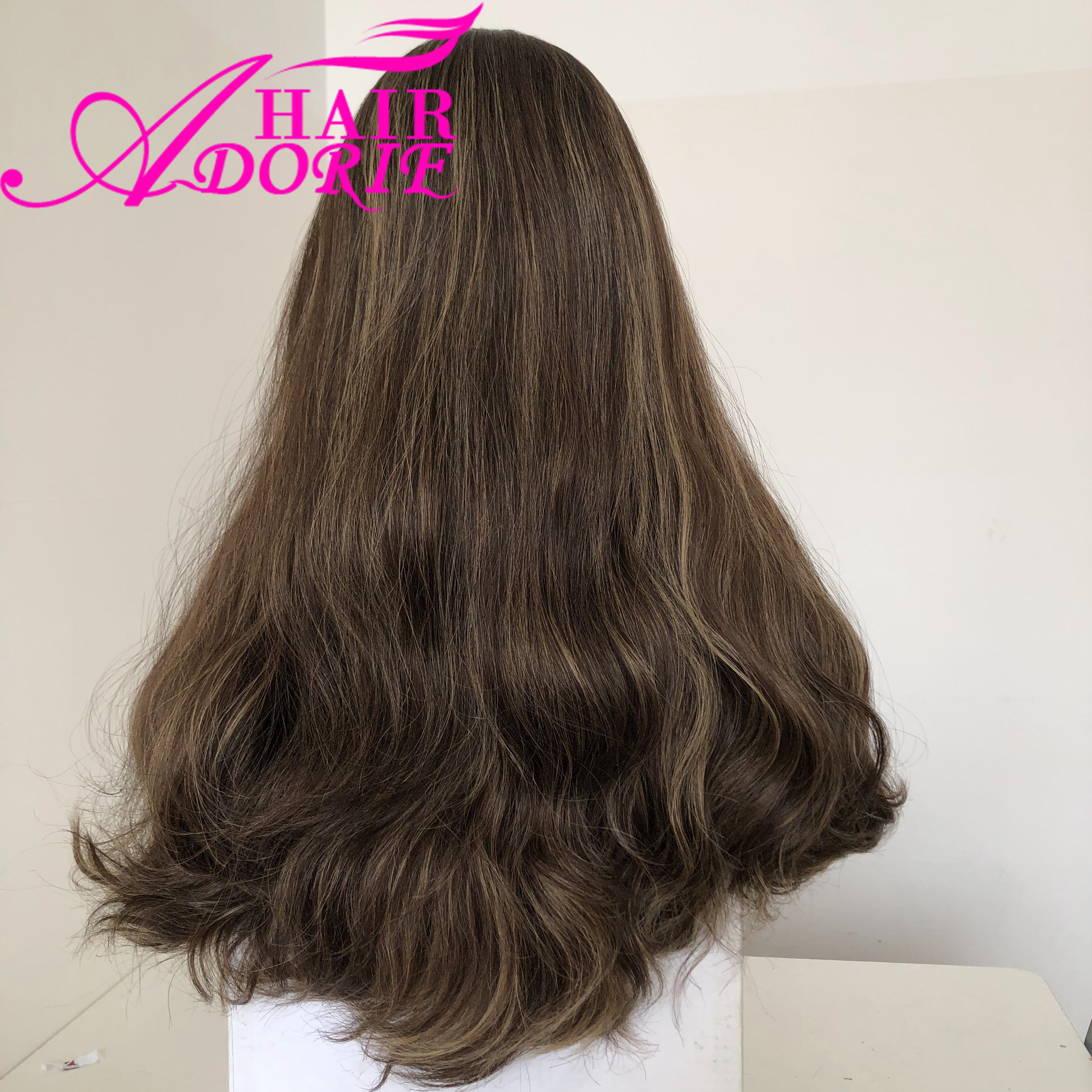 Mongolian Hair Jewish Wig Sheitel 24 Inches 
