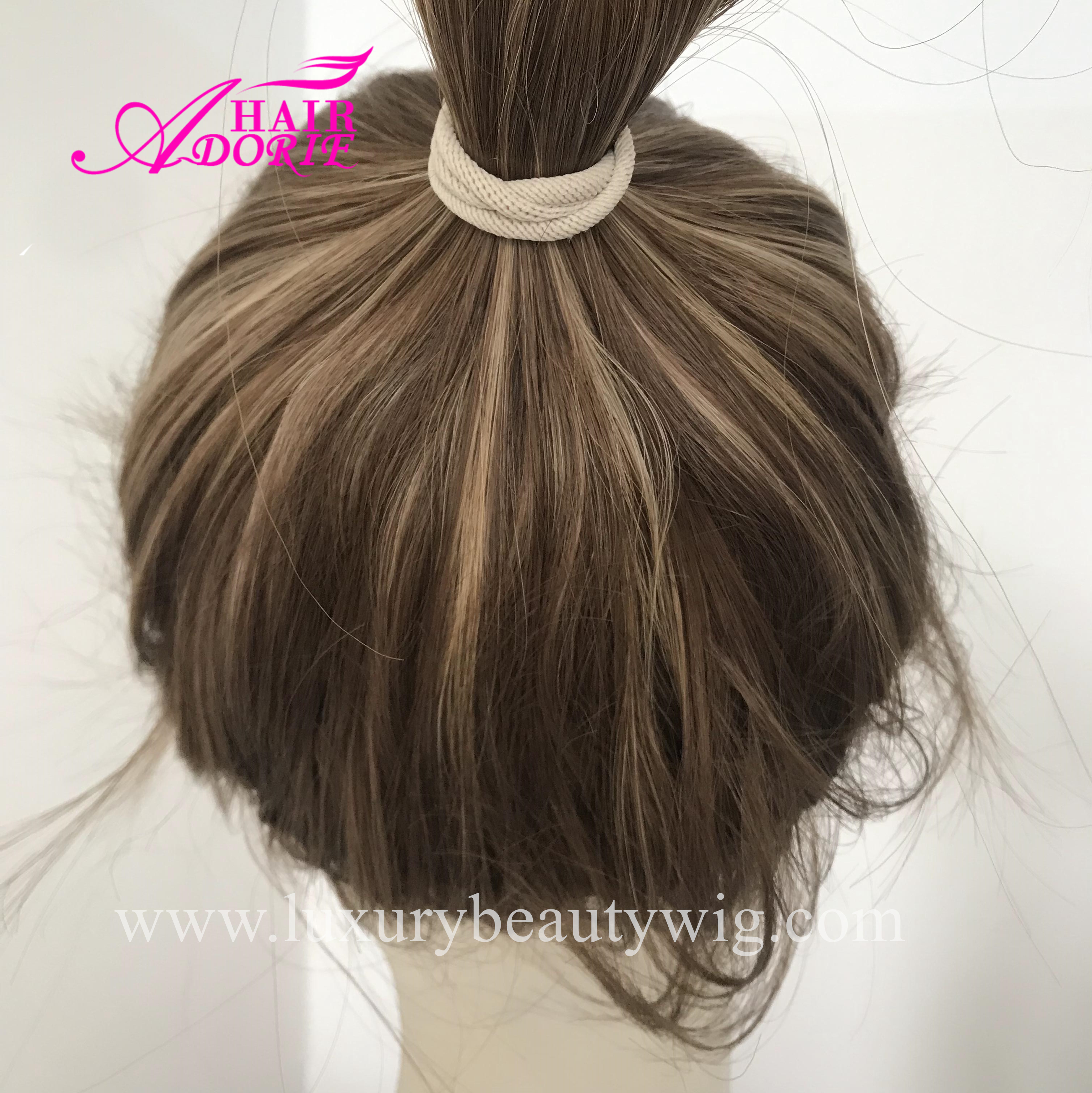 Kosher Jewish Wigs Gym Sport Wunder Lace Top Ponytail Wig