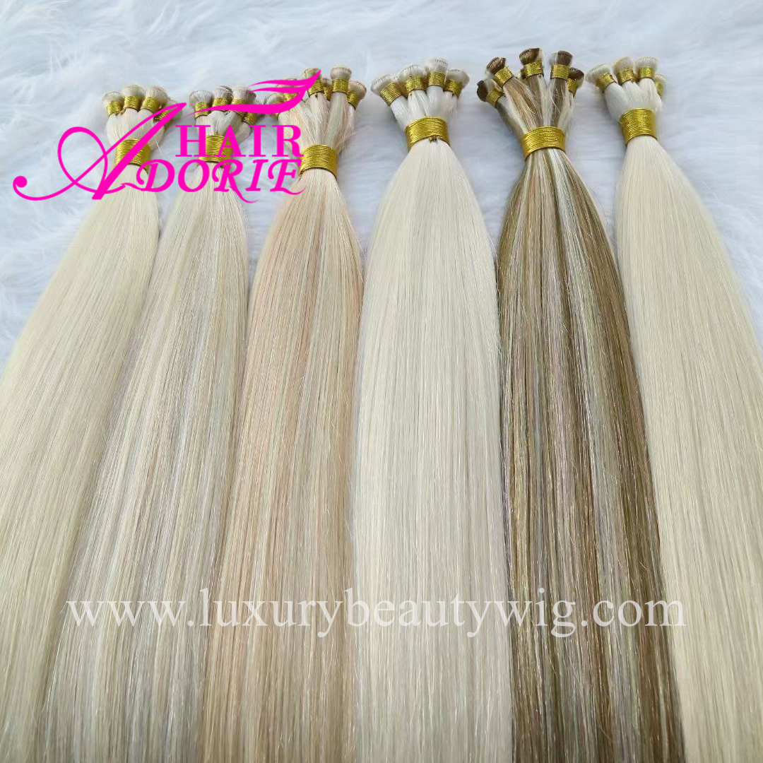 Russian Invisible New Hand Tied Weft Hair Extension Genius Weft Hair