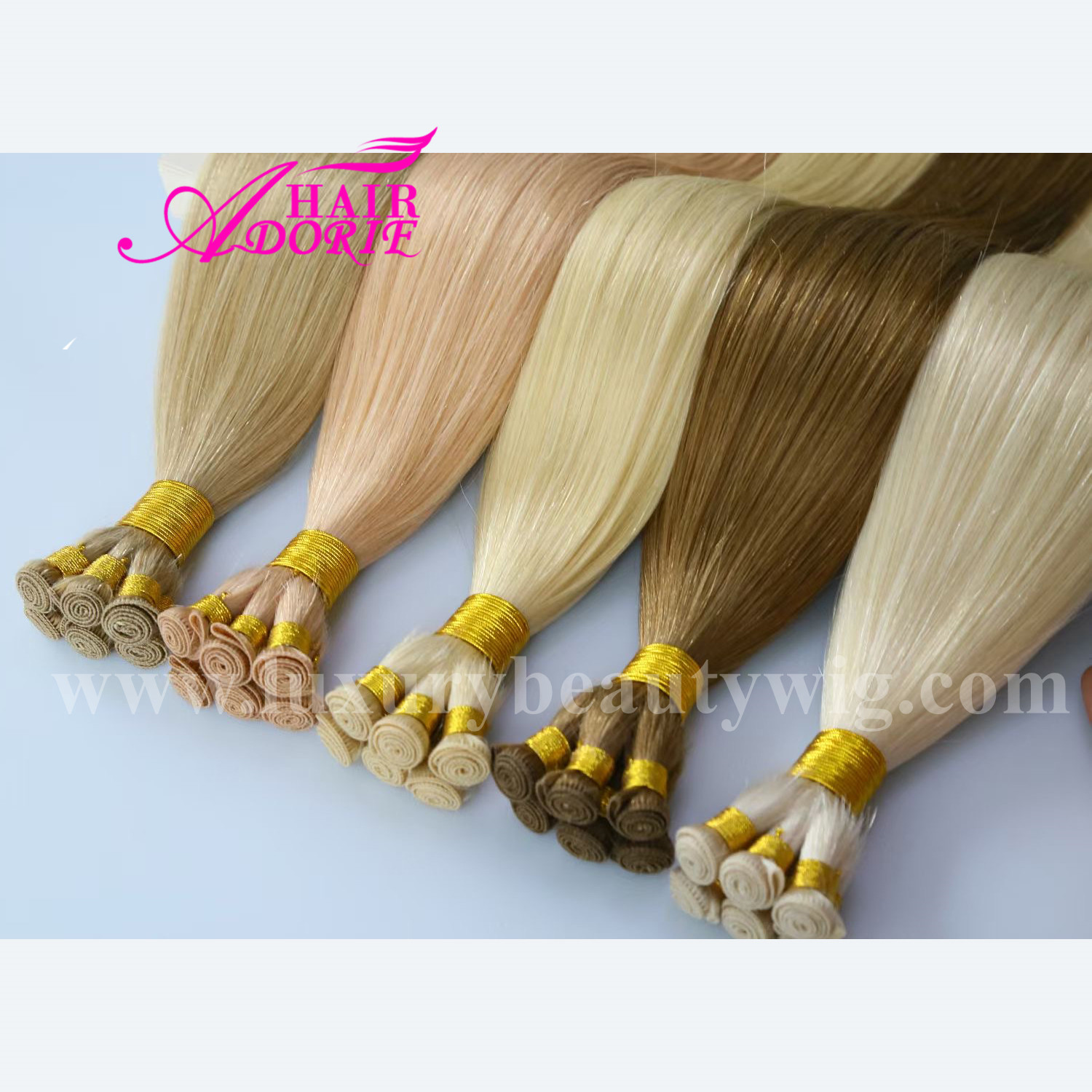 Russian Invisible New Hand Tied Weft Hair Extension Genius Weft Hair