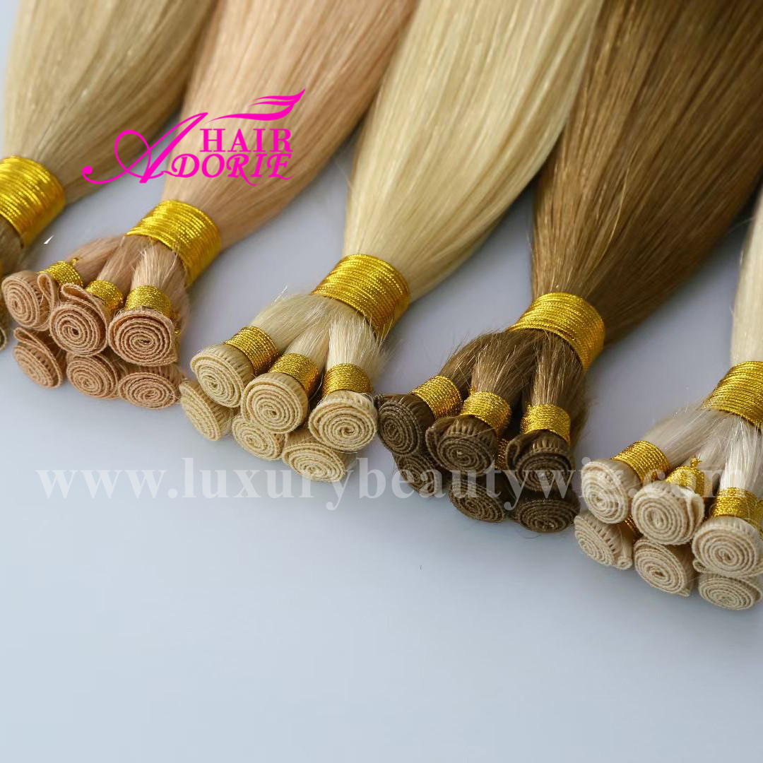 Russian Invisible New Hand Tied Weft Hair Extension Genius Weft Hair