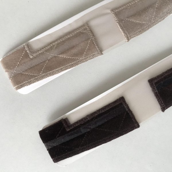 Black/Brown/Beige Soft Velvet I Band with Silicone - Image 2