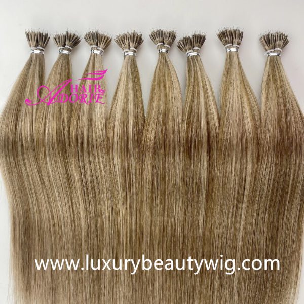 Nano Ring Hair Extensions Virgin Cuticle Full Human Hair - Image 3